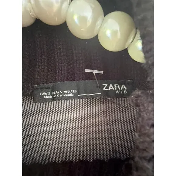 Zara black mesh bodysuit Size S - Picture 6 of 8